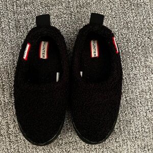 Hunter Faux Shearling and Fur Lining Sherpa Slippers - Unisex Toddler Size 7